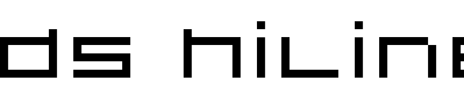 DS Hiline Font Download Free